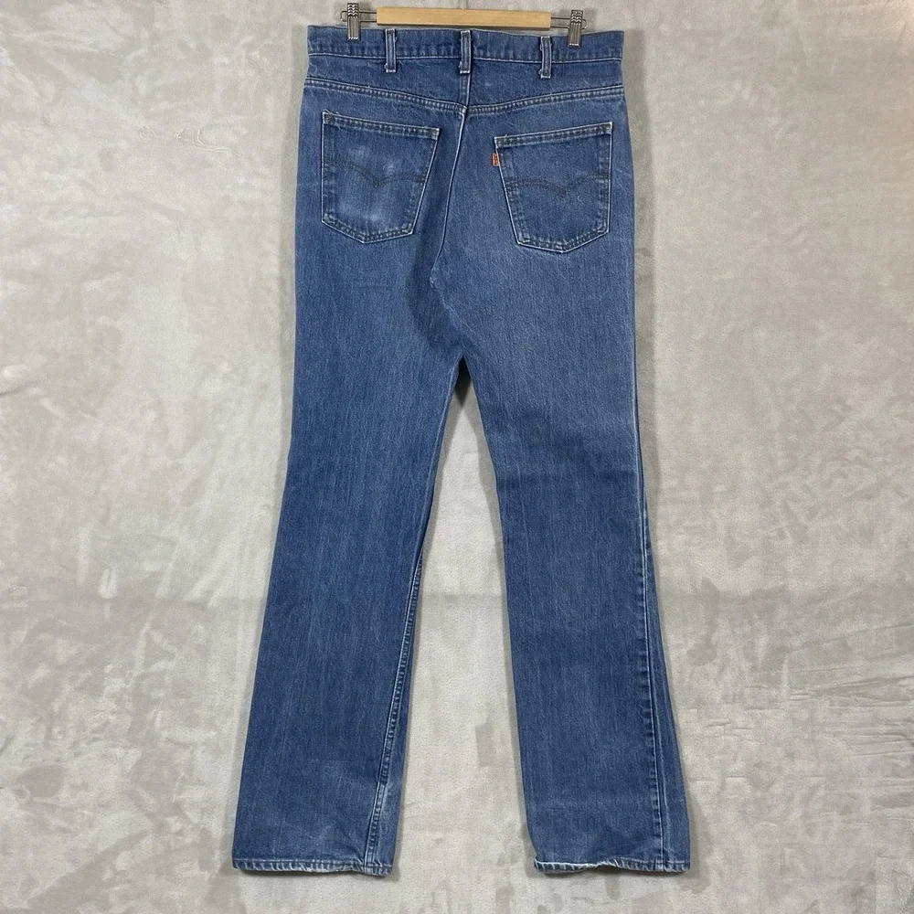 Vtg Levis 517 Jeans Mens (fit 34x36) Bootcut Orange Tab Made in USA 80s Cowboy